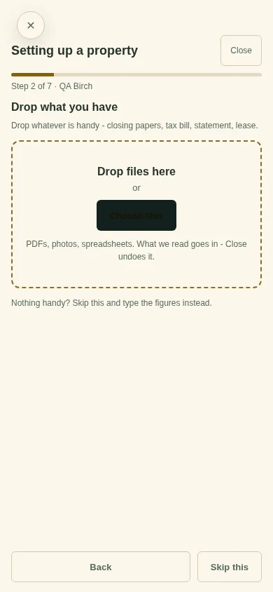 Drop what you have: a box for files